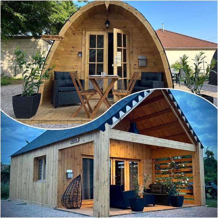 Chalet pour 2 personnes, avec Terrasse et Jardin