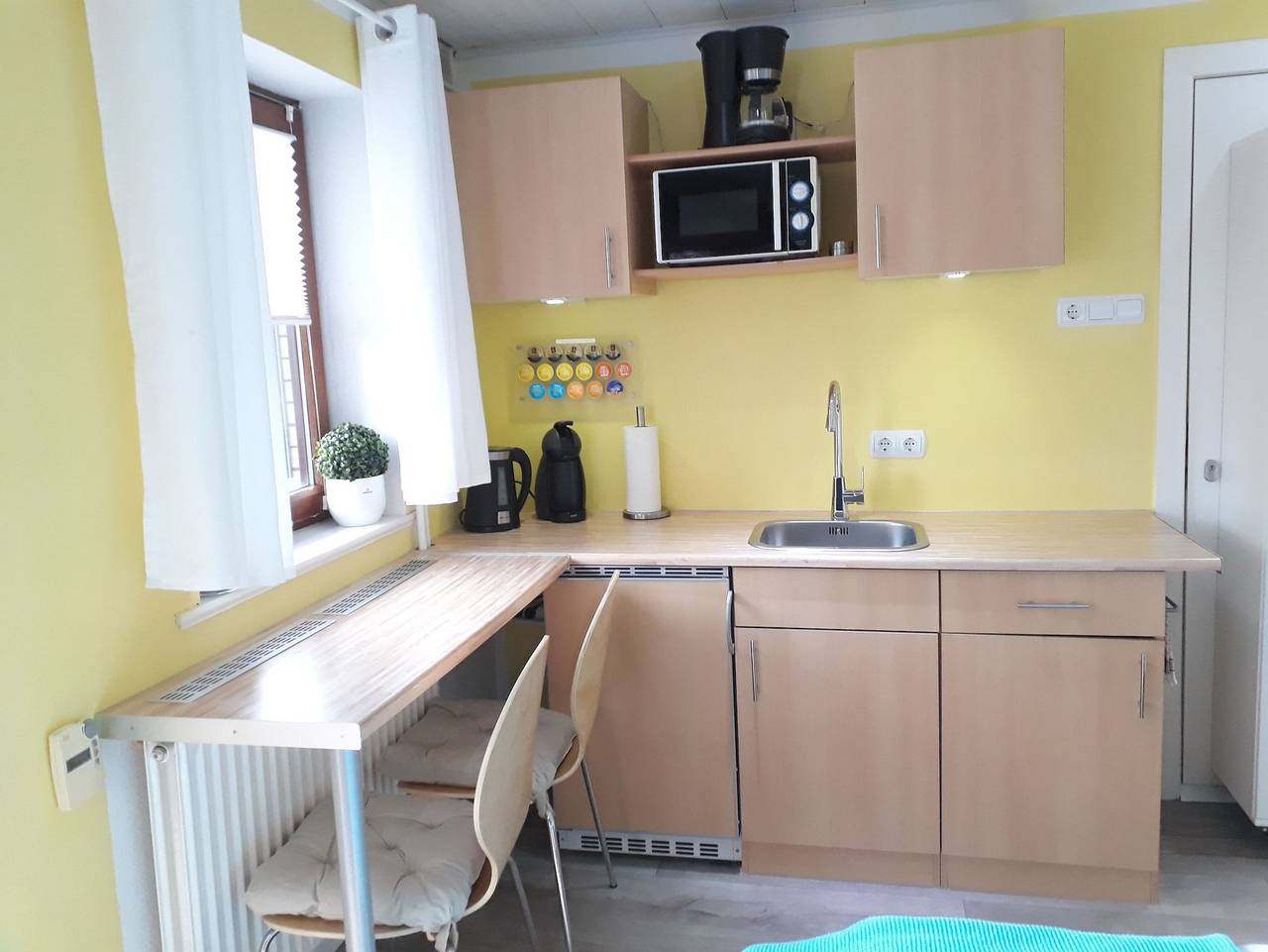 Ganze Ferienwohnung, Xxs Appartement: für 2 Gäste mit Terrasse und Strandkorb - Xxs Appartement in Silberstedt, Eider-Treene-Sorge