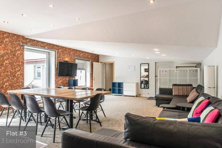 Gîte pour 16 personnes, avec vue et terrasse, animaux acceptés en Lettonie - 3