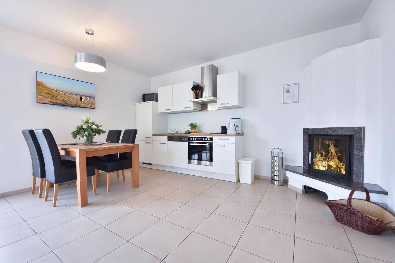 Appartement entier, Villa Kaja Wohnung Ostseestrand - Blick auf den Wolgastsee in Korswandt, Usedom