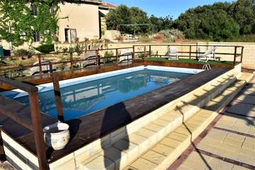 Gîte pour 6 personnes, avec vue ainsi que jardin et vue sur l’océan à Sciacca