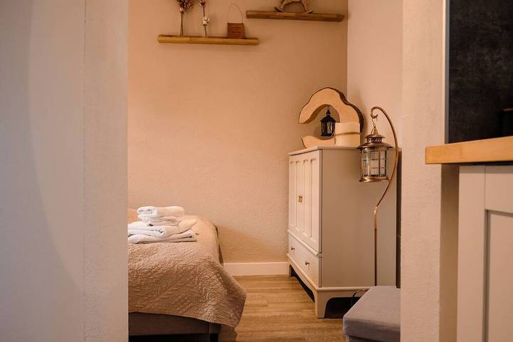 Ferienhaus für 3 Personen, mit Terrasse und Garten sowie Sauna am Hainer See - 4