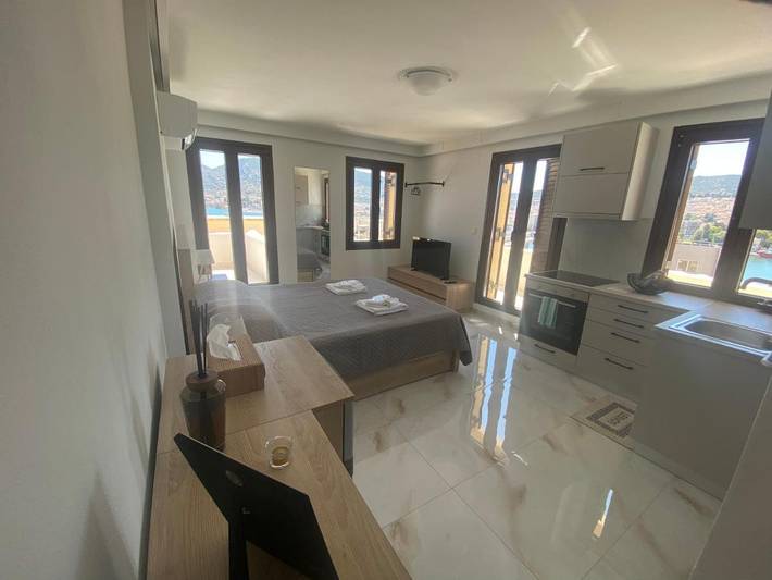 Vakantieappartement voor 2 personen, met uitzicht en balkon in Lesbos
