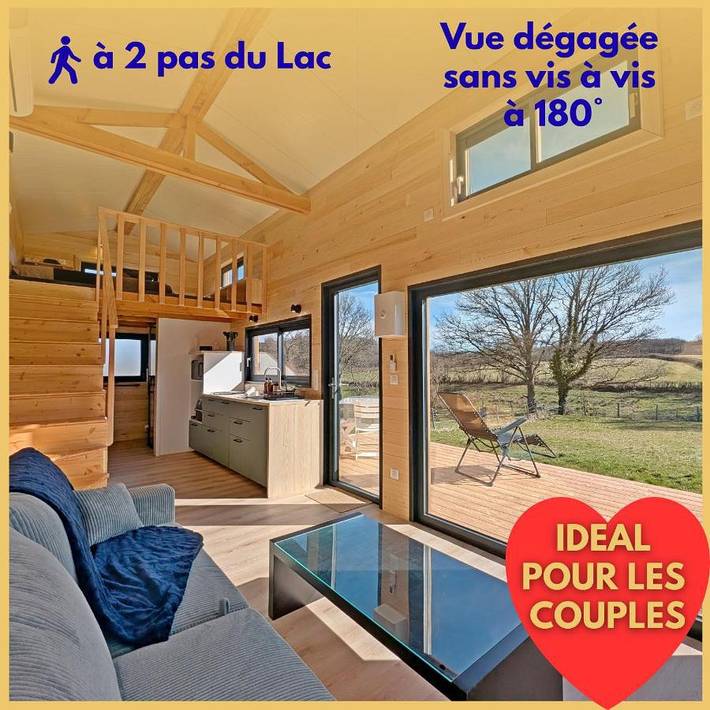 Gîte pour 4 personnes, avec vue et terrasse dans Lac de Chamboux