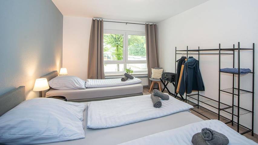 Ferienwohnung für 5 Personen, mit Balkon und Terrasse sowie Ausblick in Marl