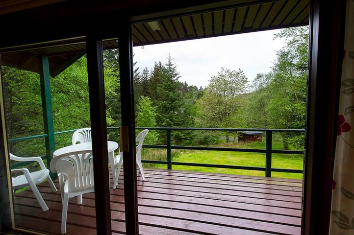 Chalet für 4 Personen mit Balkon in Stirling und Umgebung