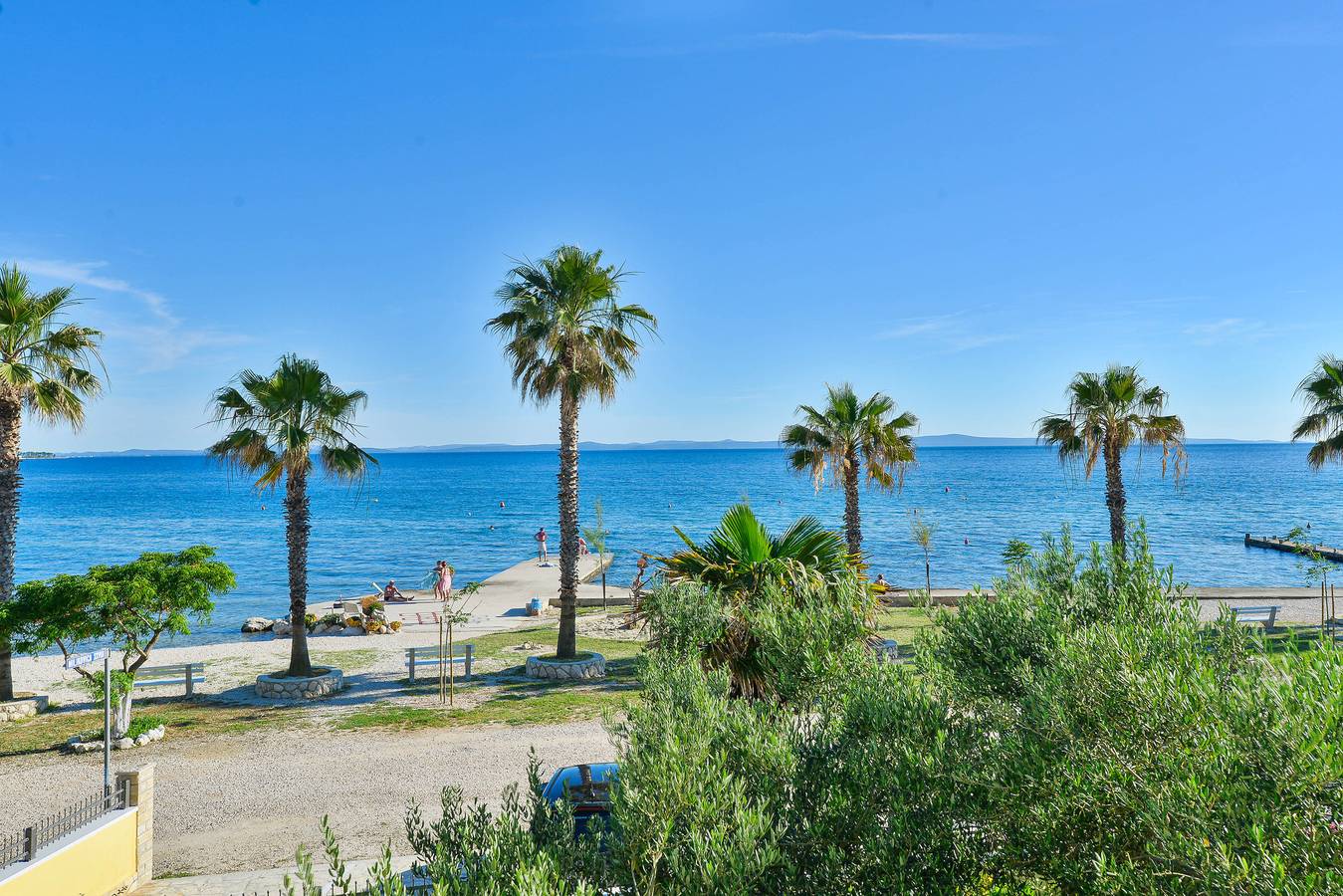 Ganze Wohnung, Holiday Apartment Inga Yellow with a sea view in Vir