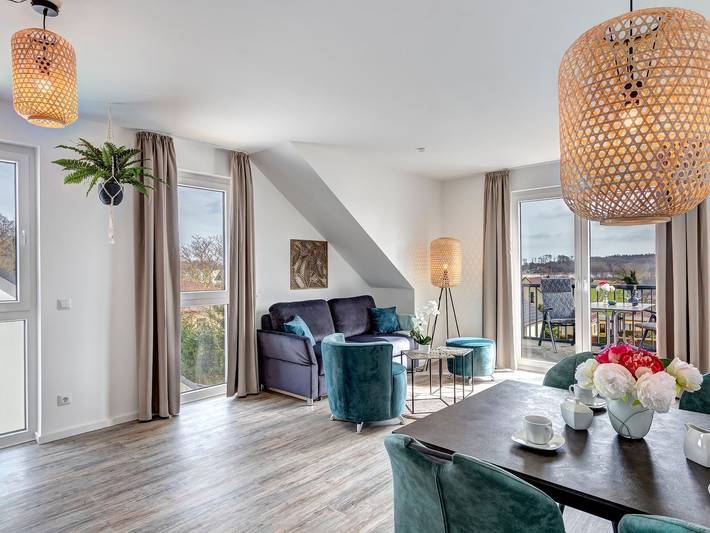 Ferienwohnung für 3 Personen, mit Balkon und Seeblick in Loddin - 4
