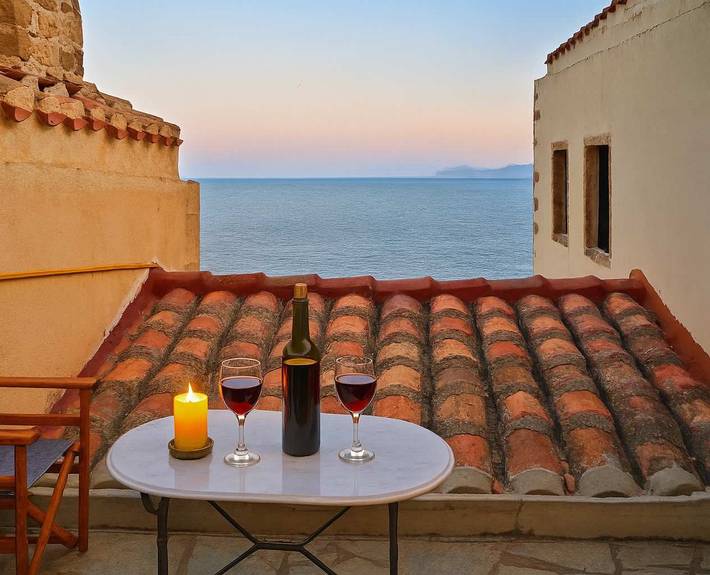 Studio für 2 Personen, mit Balkon/Terrasse in Monemvasia Gemeinde