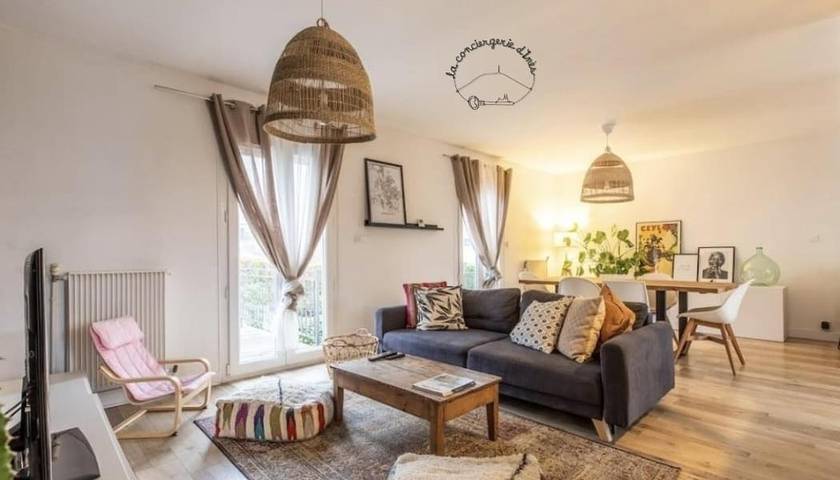 Appartement de vacances pour 7 personnes, avec Jardin