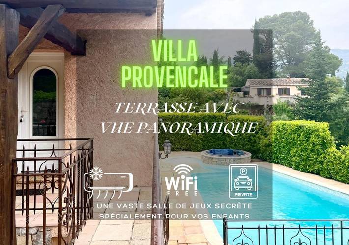 Villa pour 7 personnes, avec vue ainsi que jardin et piscine à Peymeinade