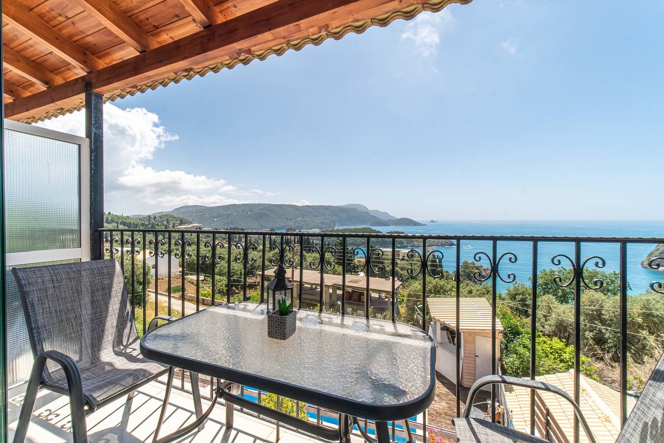 Hotel-Apartment "Spyridoula Studio 11" mit Meerblick, Gemeinschaftspool und Wlan in Paleokastritsa, Korfu