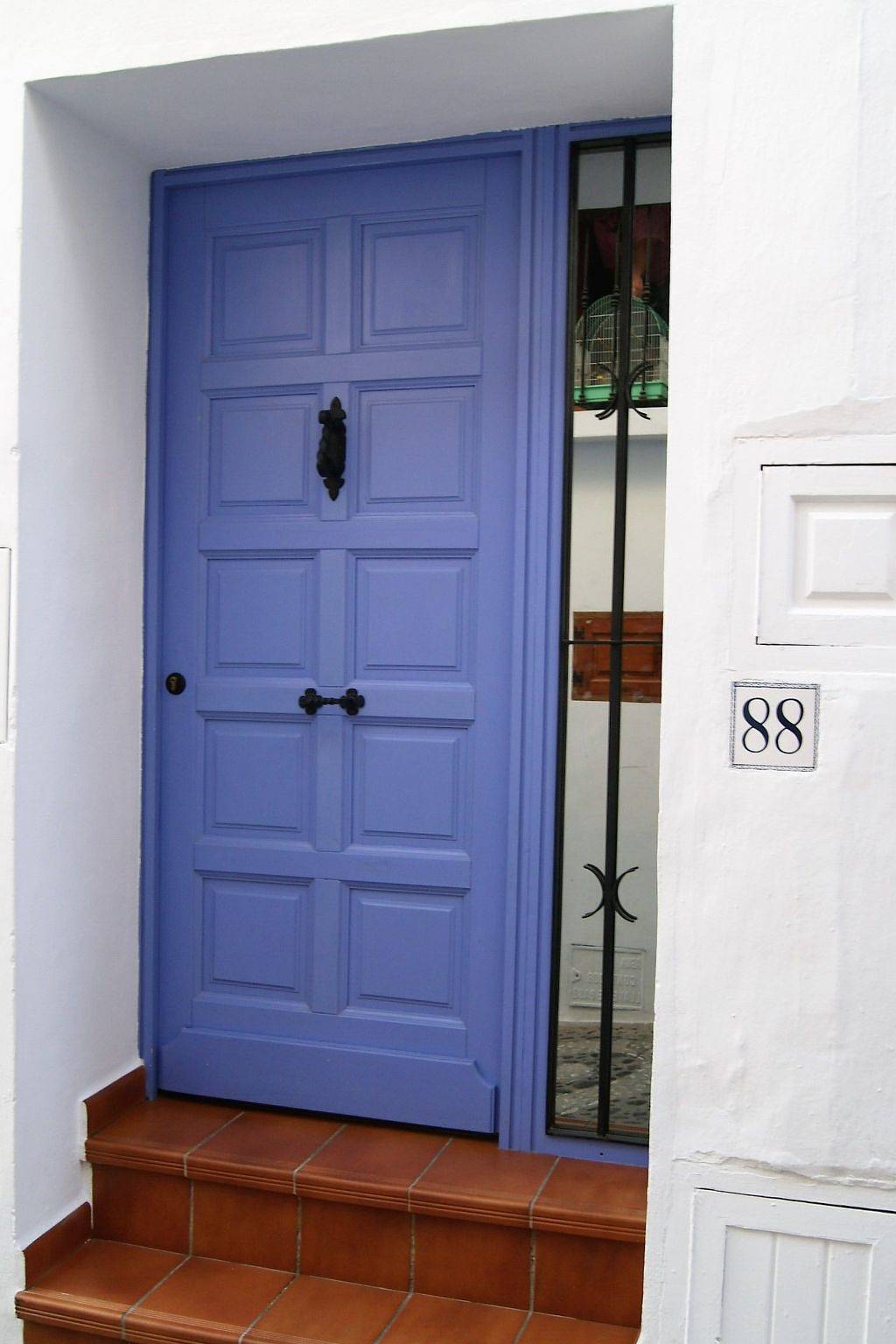 Typisches Haus im Zentrum des Barrio Morisco in Frigiliana Road, Frigiliana