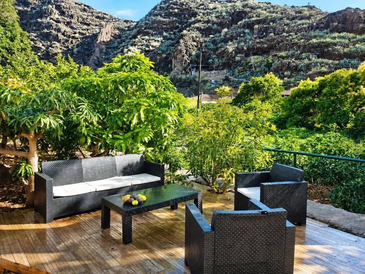 Chalet para 5 personas, con vistas además de jardín y piscina en La Gomera - 4