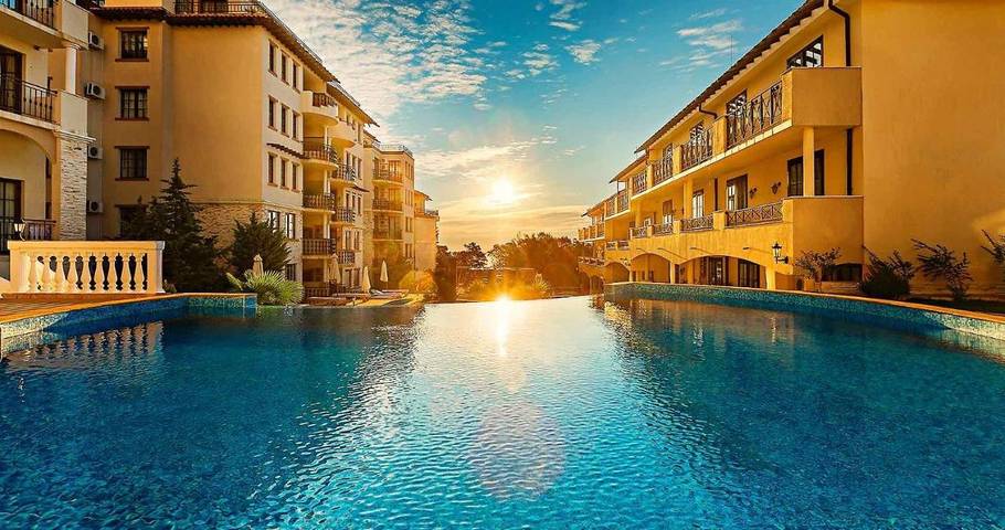 Hotel dla 2 osób, z jacuzzi i sauna oraz ogród i basen w Obzor