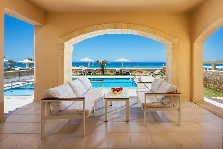 Villa voor 12 personen met tuin in Rethymno (City), Rethymno en omgeving