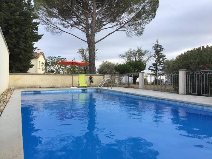 Appartement de vacances pour 2 personnes, avec Terrasse ainsi que Jardin et Piscine