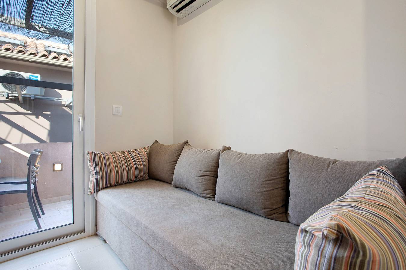 Estúdio inteiro, Apartamento Estúdio "Casa Doppia 1" com Vista para o Mar, Varanda e Wi-Fi in Bochali, Zaquintos