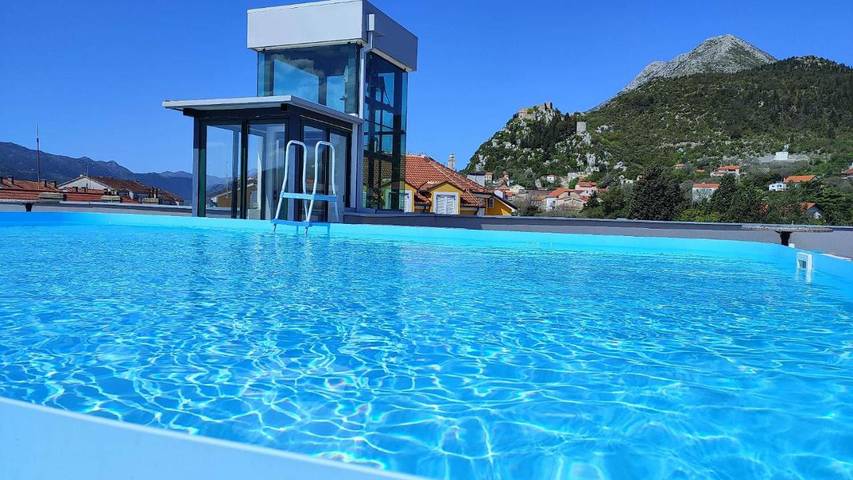 Hotel dla 4 osób, z widok i ogród oraz basen, zwierzęta dozwolone w Riwiera Makarska