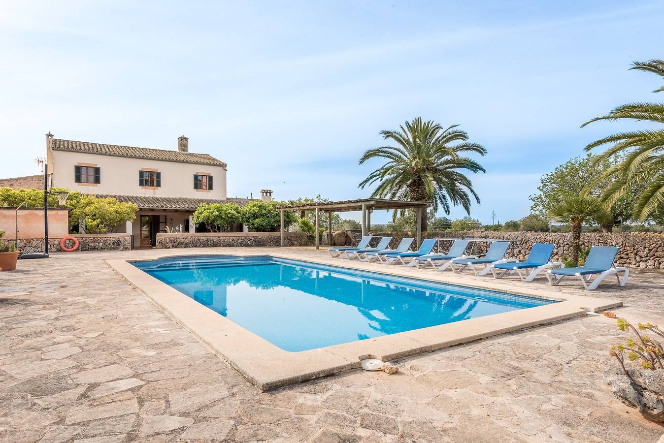 Finca Son Rossinyol für 12 Personen mit privatem Pool und Wlan in Campos, Mallorca Süden