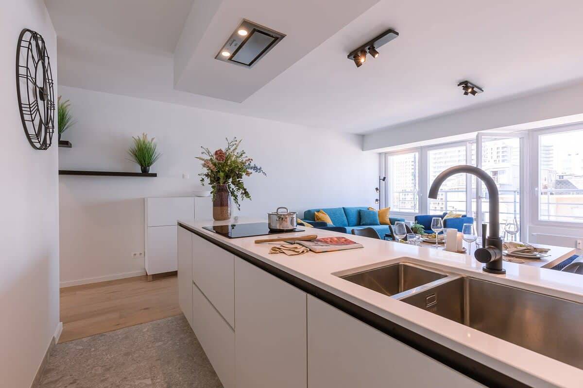 Ganze Wohnung, Ferienwohnung für 4 Personen mit Balkon/Terrasse in Oostende stadt, Oostende