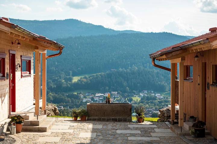 Chalet für 2 Personen, mit Pool und Garten sowie Balkon und Sauna in Bayern - 4