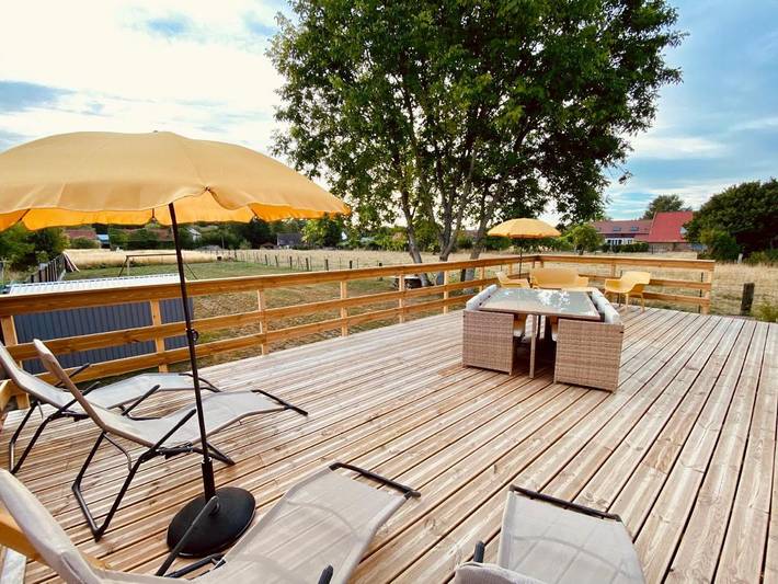 Maison de vacances pour 6 personnes, avec Terrasse et Jardin