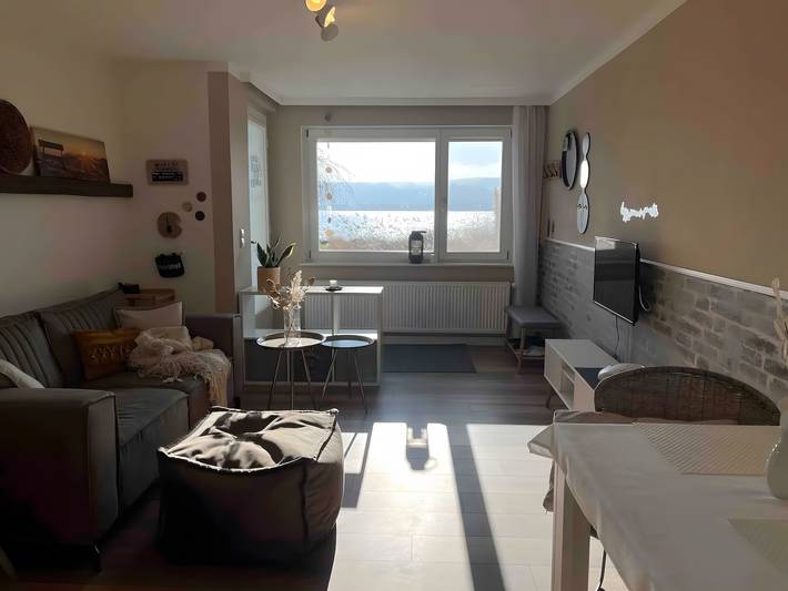 Ganze Wohnung, Premium Ferienwohnung 'Seezauber Direkt Am Wasser' mit Seeblick, privater Terrasse und Wlan in Reichenau, Untersee
