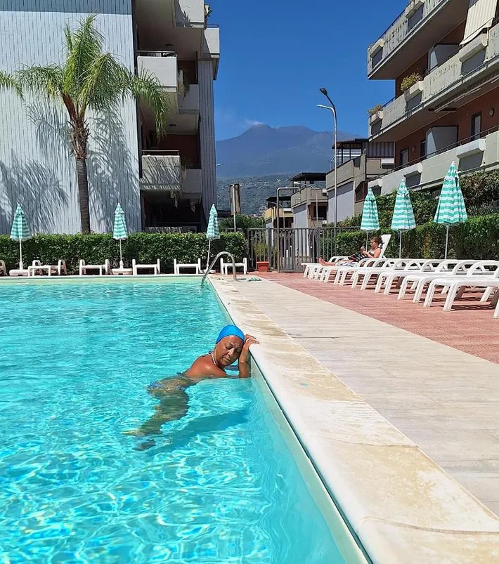 Ferienwohnung für 6 Personen, mit Pool und Garten sowie Ausblick - 1