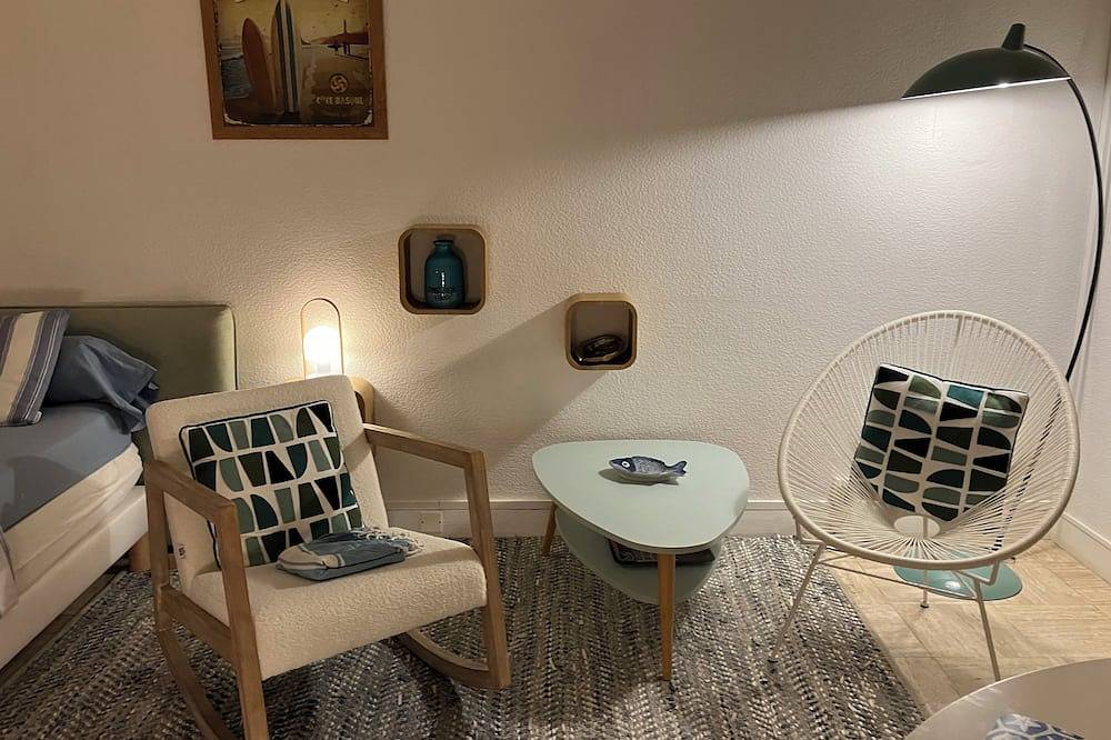 Ganze Wohnung, Weitwinkel auf dem Ozean, Studio Front mit Blick auf die Côte des Basques. in Biarritz, Bayonne und Umgebung