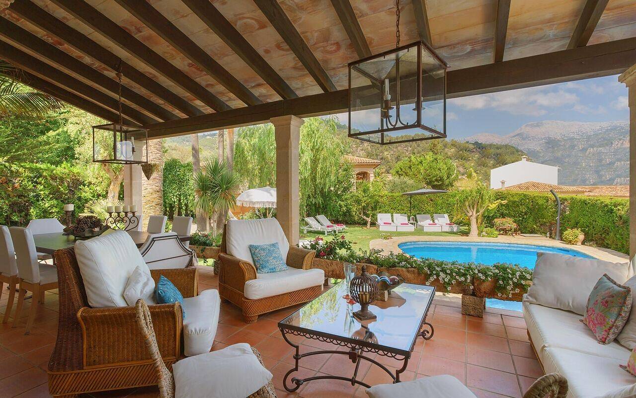 Villa 'Font' mit Bergblick, Wlan und Klimaanlage in Mancor de la Vall, Mallorca Inselmitte