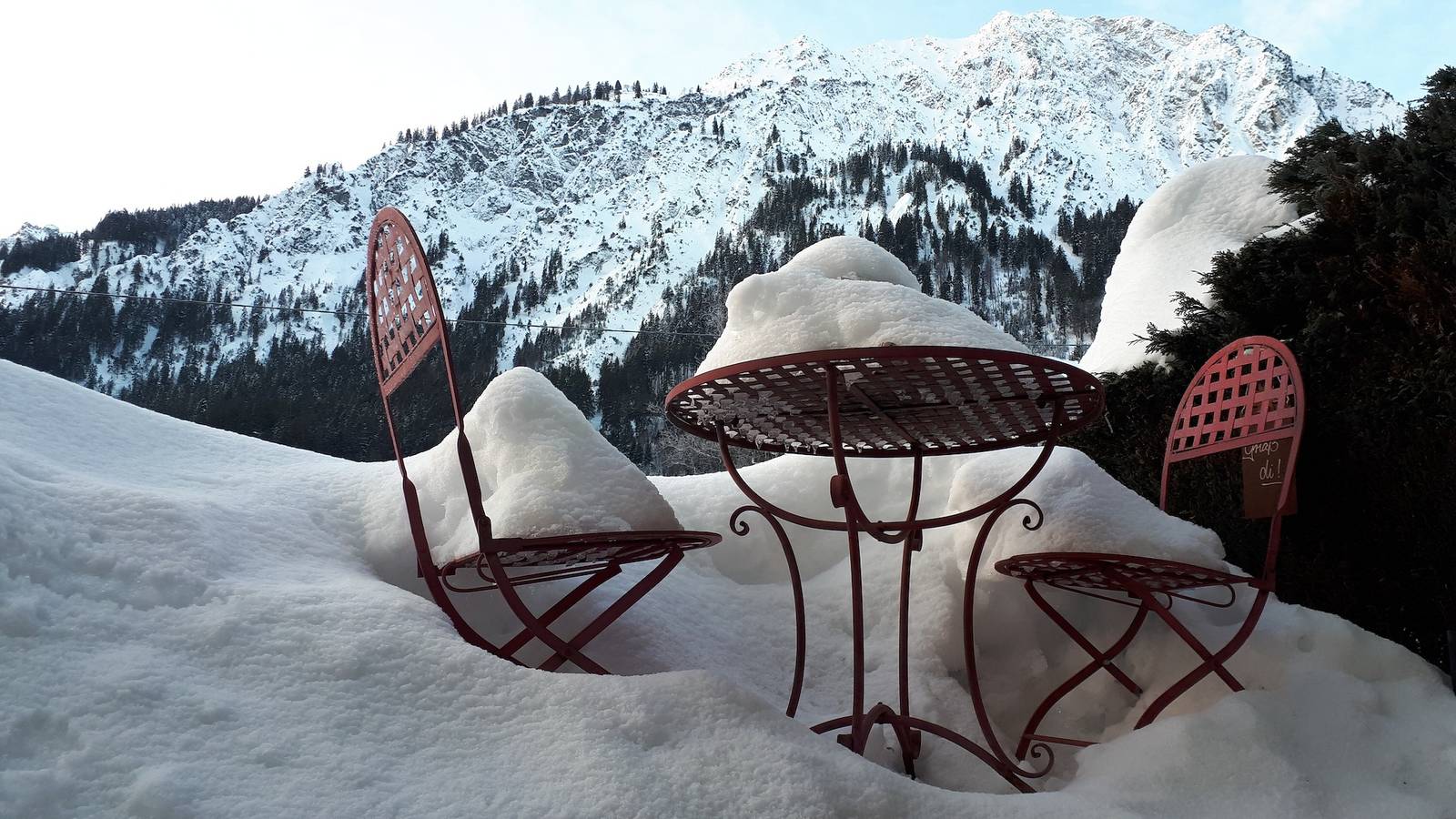 Ganze Wohnung, Apartment 'Allgäu Fewo Hüttenflair Bergblick' mit Bergblick, privater Terrasse & Wlan in Hinterstein, Bad Hindelang