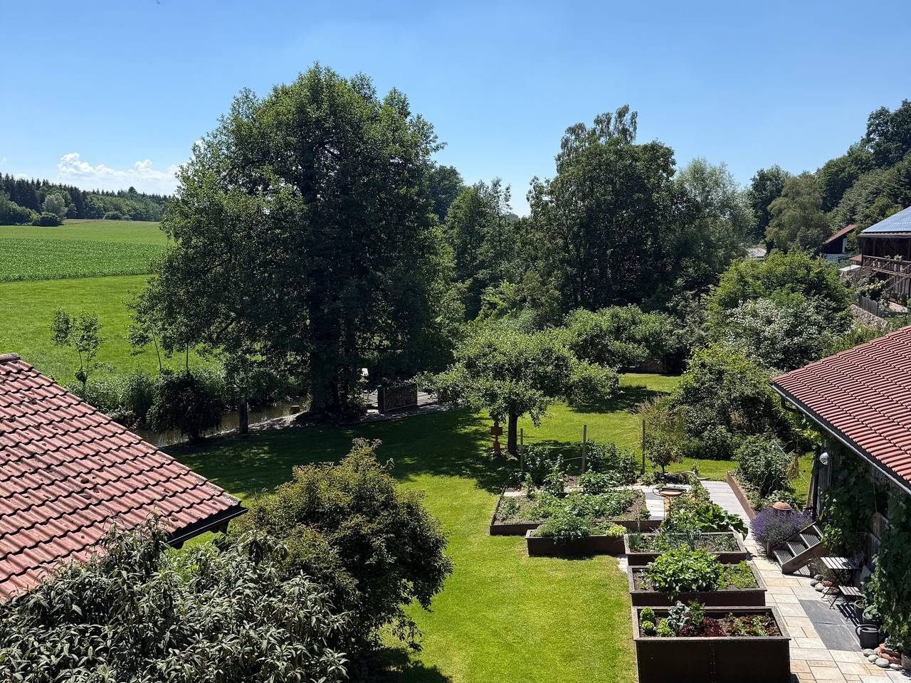 Ganze Ferienwohnung, Haus am Bach - Ferienwohnung Achenblick in Seebruck, Chiemsee