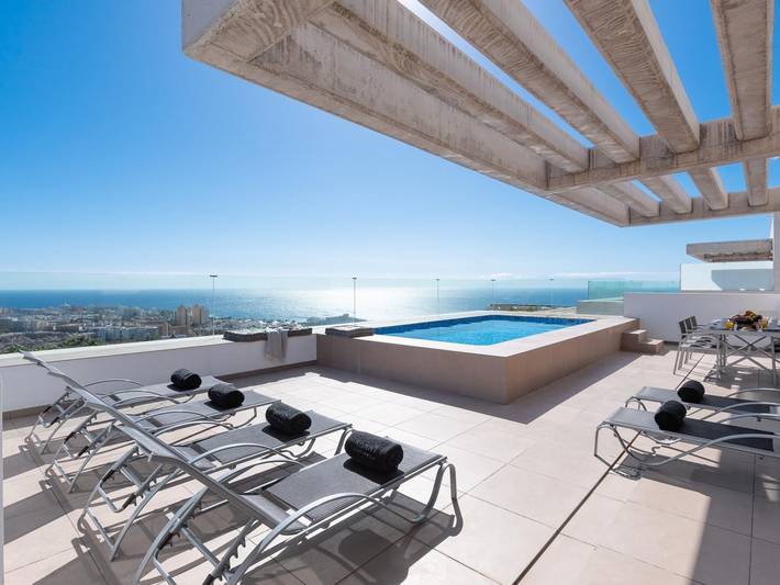 Ferienhaus für 6 Personen, mit Pool und Meerblick sowie Garten auf den Kanaren