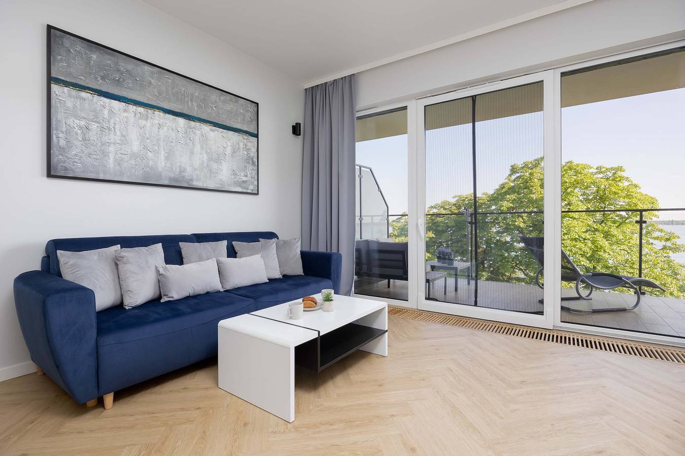 Ganze Wohnung, Drewnowskiego 7A Zegrze Modern Apartment by the Lake Parking   Sauna in Masowien