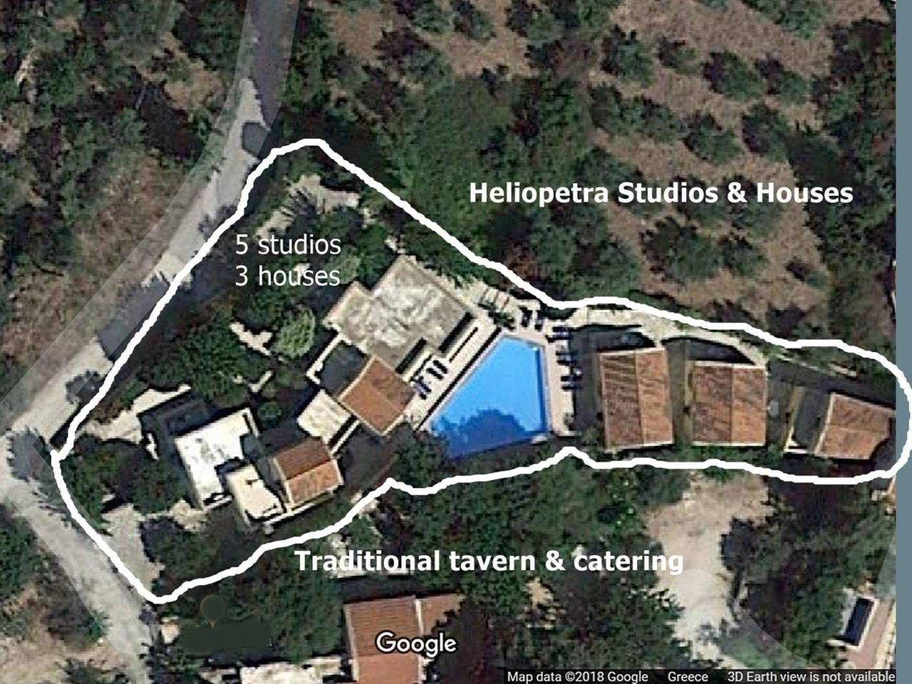 Ganze Wohnung, Studio mit zwei Balkonen in Douliana, Vamos