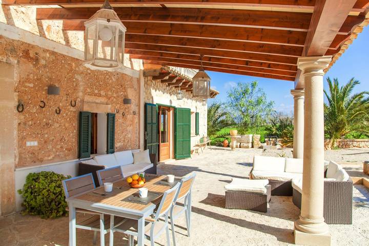 Son Nadal - Villa mit privatem Pool und kostenloses Wlan in Costitx in Costitx, Mallorca Inselmitte