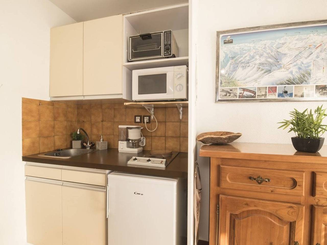 Ganze Wohnung, Typ 2 Süd Apartment mit Balkon und Privatparkplatz in Saint-Lary-Soulan, Nationalpark Pyrenäen