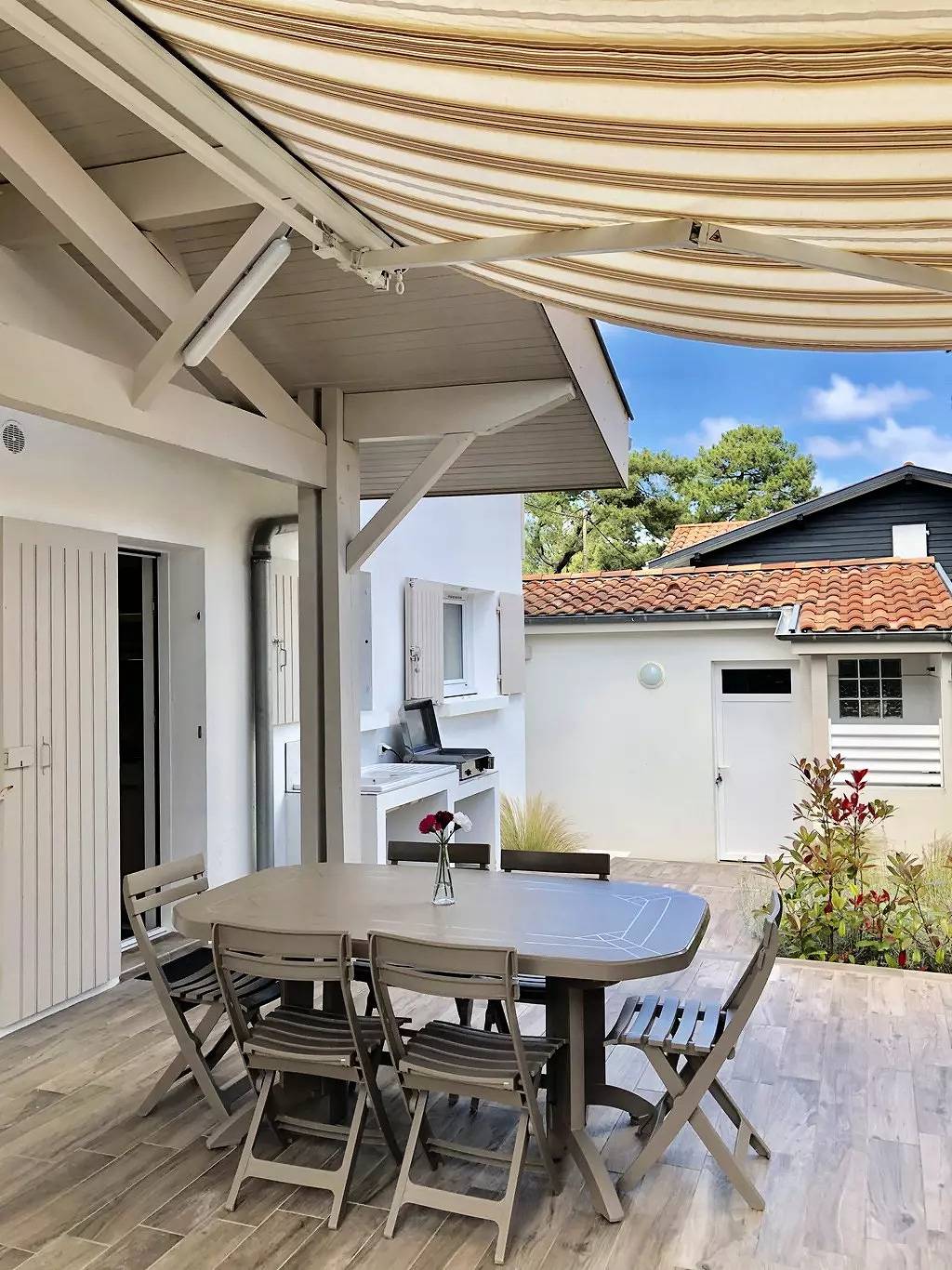 Villa La Plage pour 7 personnes à proximité du port de pêche. Wifi in Capbreton, Côte d’Argent