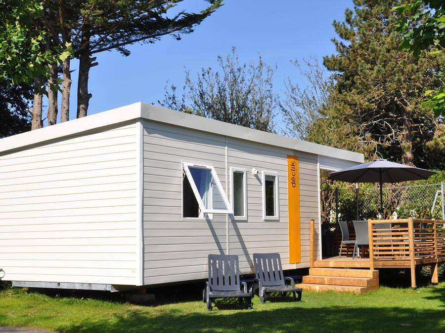 Camping Le Raguènes Plage  - Mobilhome 6 personas - Declick con terraza semicubierta in Raguenes, Névez