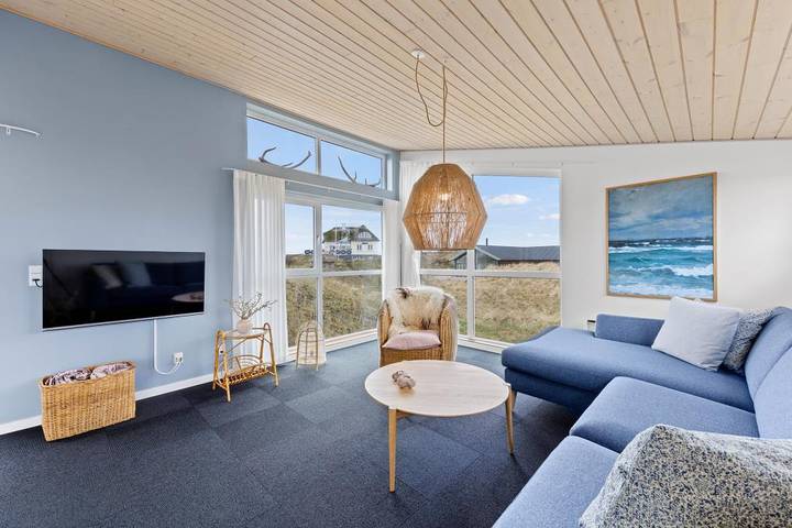Ferienhaus mit Meerblick für 6 Personen, mit Balkon/Terrasse und Whirlpool in Vejers Strand - 4