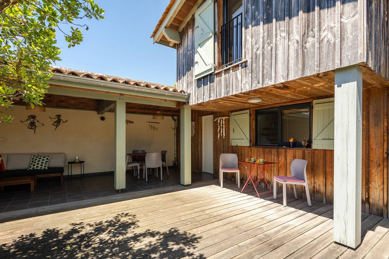 Chalet 'Piqueyrot' en zona de reserva natural con 2 terrazas in Hourtin, Parque natural regional del Médoc