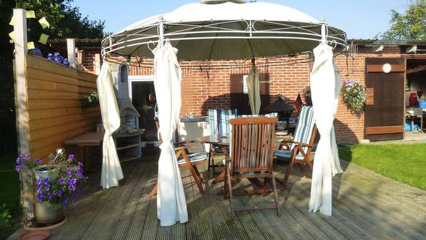 Ferienwohnung für 3 Personen, mit Terrasse und Garten in Erfde