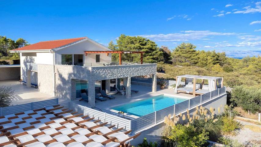 Ferienhaus für 10 Personen, mit Sauna und Balkon