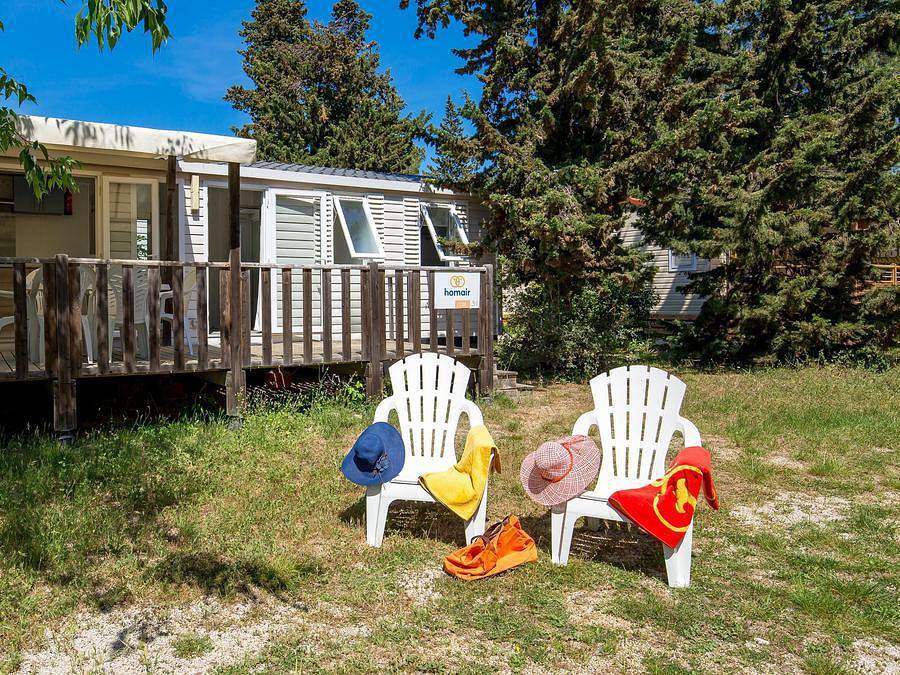 Camping Medrose - Mobilheim 6 personen - Comfort | 3 Schlafz. | 6 Pers. | Erhöhte Terrasse | Klimaanlage in Saint-Thomé, Privas