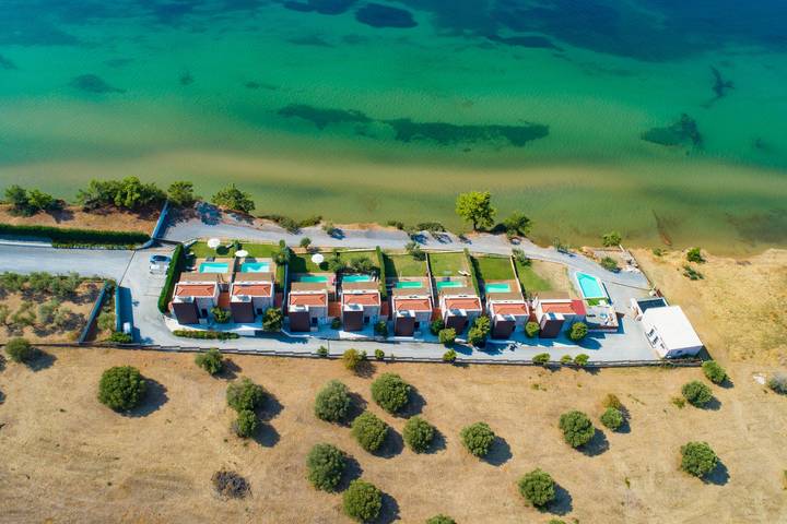 Villa für 6 Personen, mit Balkon und Terrasse sowie Garten und Ausblick in Griechenland - 4