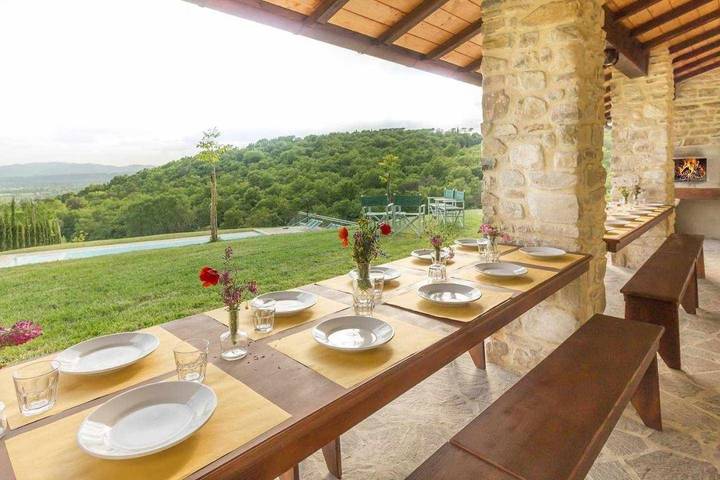 Location de vacances pour 25 personnes, avec sauna et jardin ainsi que vue et piscine, animaux acceptés à Sansepolcro - 3