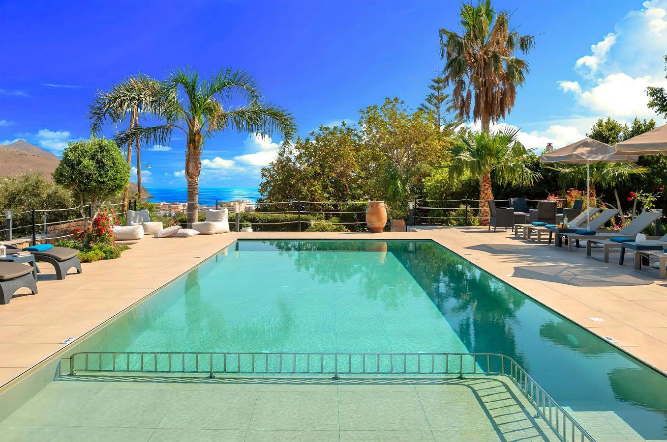 Ferienhaus in Georgioupoli mit Privatem Pool und Meerblick in Georgioupoli, Chania und Umgebung