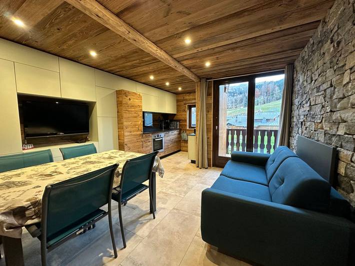 Chalet pour 6 personnes, avec balcon à Morillon
