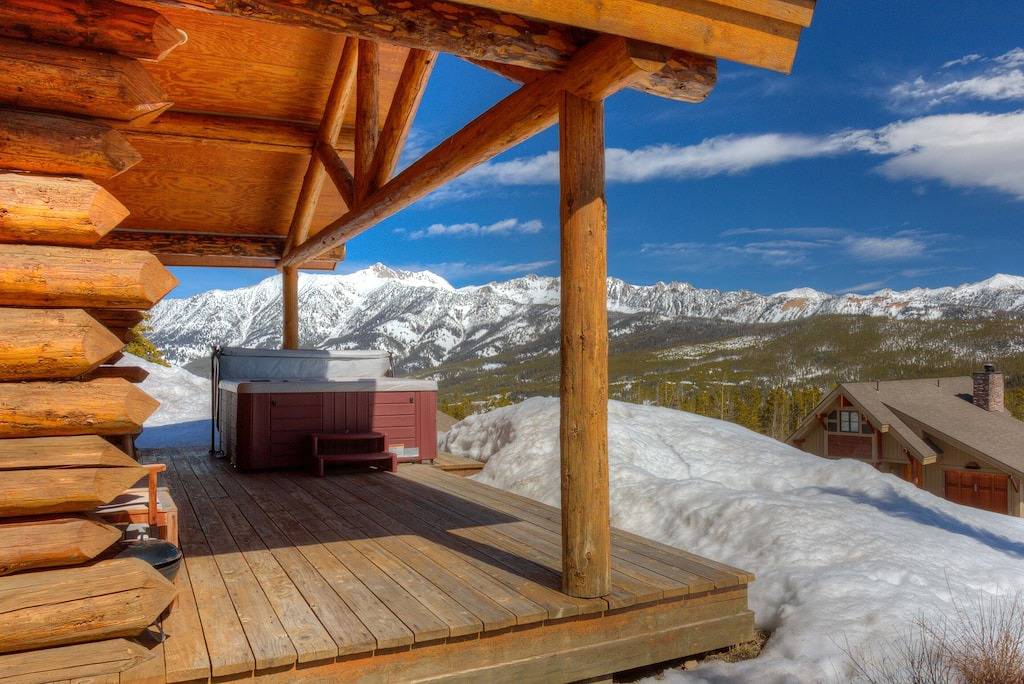Moonlight Club! Ski-in / Ski-out Cowboy Heaven Cabin mit bester Aussicht in Big Sky! in Big Sky Mountain Village, Big Sky